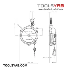 نقشه بالانسر فنری 1.5 کیلویی تیگون مدل TW-0