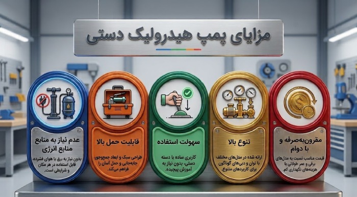مزایای پمپ هیدرولیک دستی
